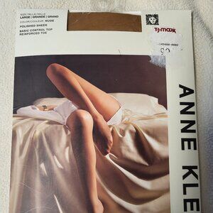 Anne Klein control top sheer tights / pantyhose - nude